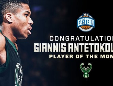 ΝΒΑ: «Παίκτης του Μήνα» ο Αντετοκούνμπο (βίντεο)